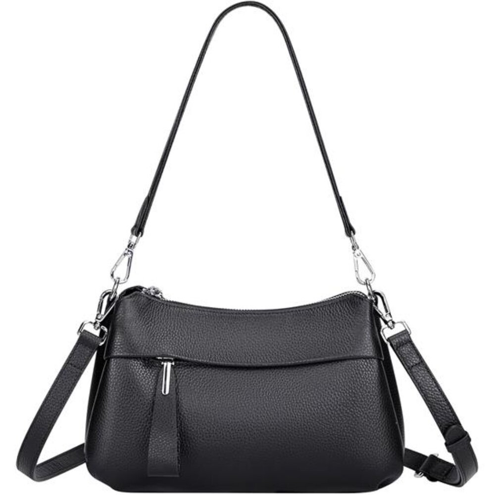 Over Earth Genuine Leather Crossbody Bags for Women Small Hobo Handbags